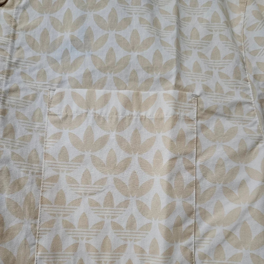 NWT: Men’s Adidas Originals Monogram Print Shirt - Medium